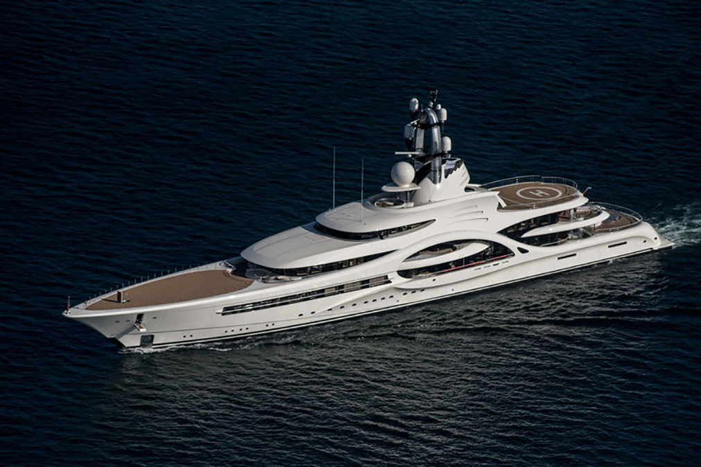 Superyacht by Feadship with marine hardware by H. Theophile.